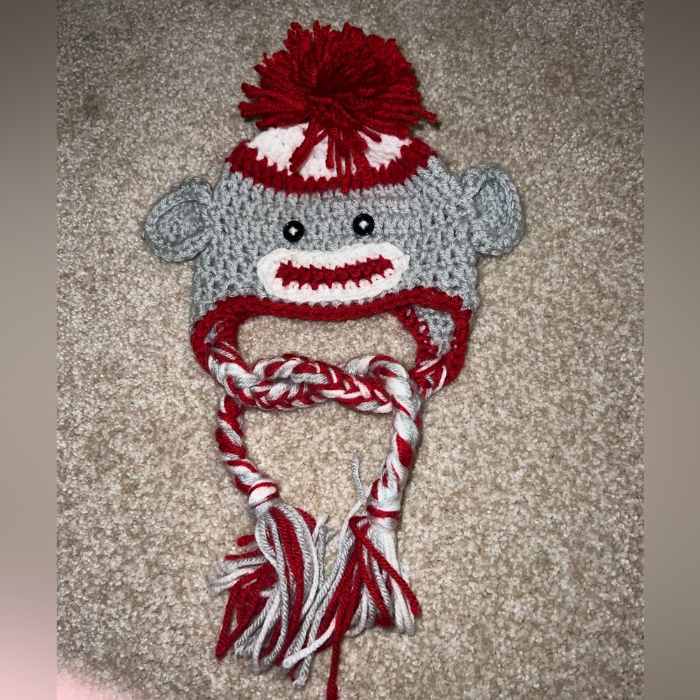 Sock monkey hat